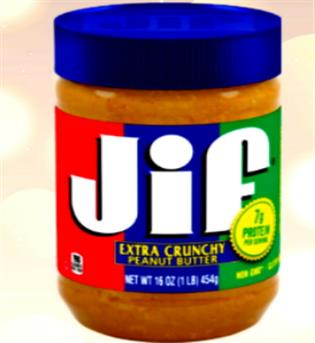 کره بادام زمینی جیف آبی 