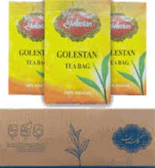 چای کیسه ای 1000 عددی گلستان(تی بگ ساده گلستان)آبی